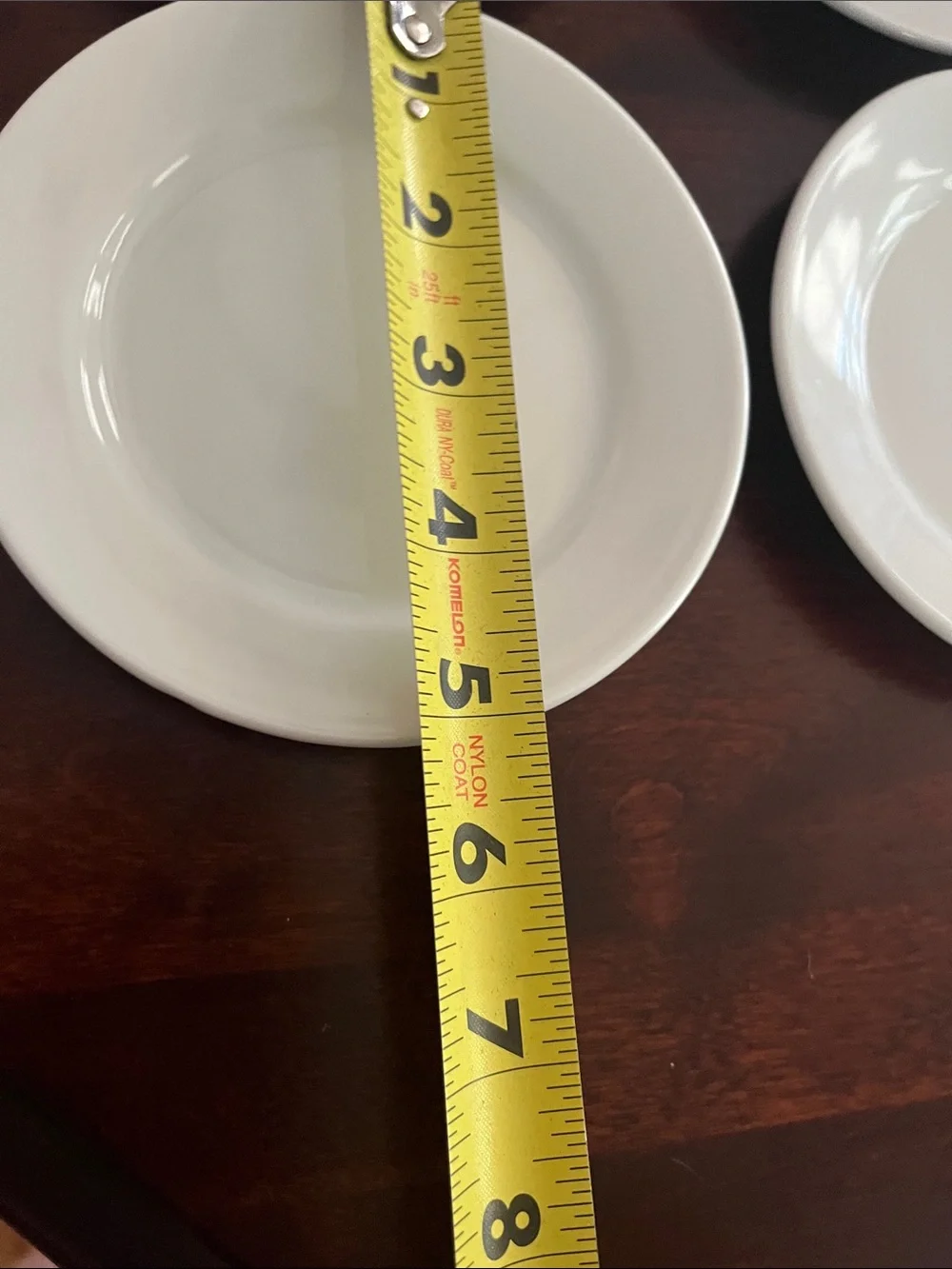 White porcelain Plates - Set of 6